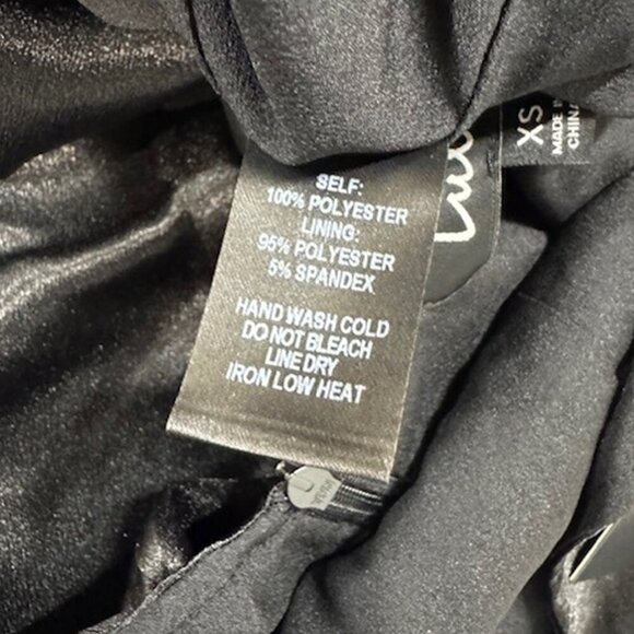 NWT Lulus Zoyah Black Satin Backless Midi Dress - Picture 7 of 8